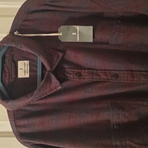 MUTUAL WEAVE MEN'S BIG & TALL BROWN PLAID LONG SLEEVE FLANNEL SHIRT SIZE 4XLT